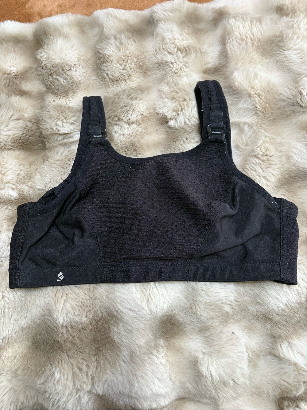 Glamorise Custom Control Sports Bra Black 34C
